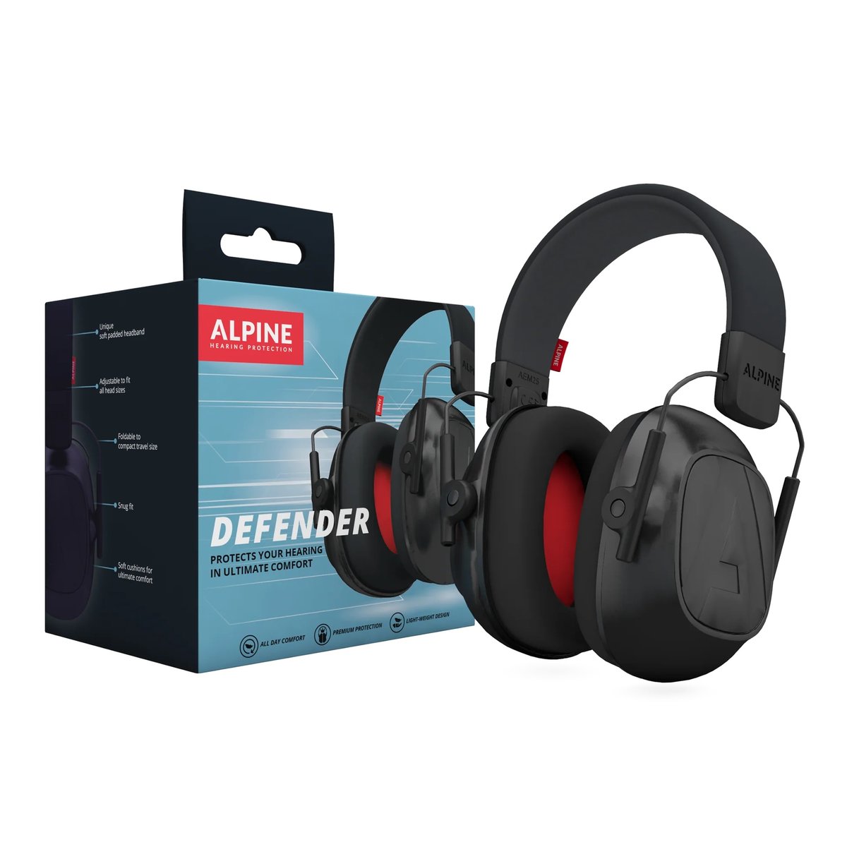 Alpine, Nauszniki ochronne słuchu, Defender Earmuff
