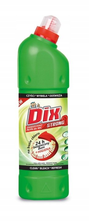 Płyn do WC super gęsty DIX STRONG 750 ml zielony