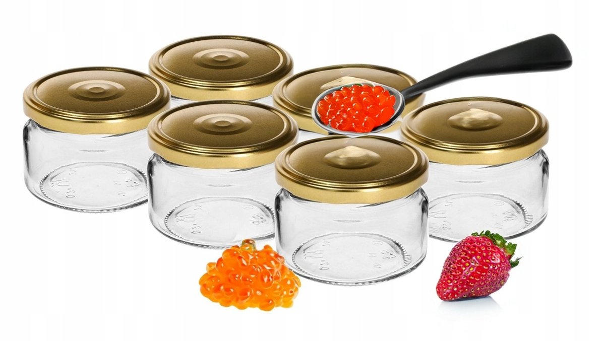 Słoiki na dżemy z zakrętkami 6 szt 200 ml