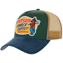 Czapka Lumber Supply Trucker by Stetson, zielony, One Size