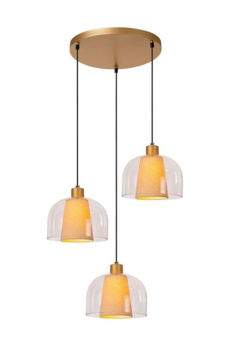 Gunhild lampa wisząca 3xE27 złota 30460/13/60