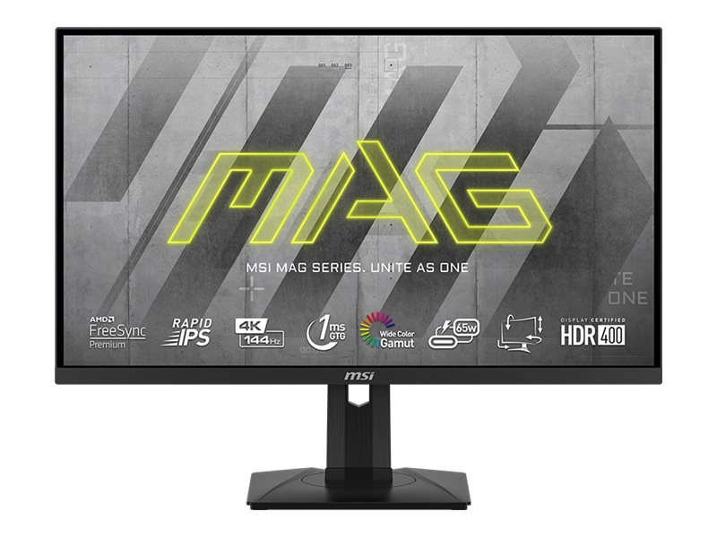 MSI MAG 274UPF 27inch Rapid IPS Flat 3840x2160 144Hz 1ms HDMI 2.1 2xHDMI 2.1 DP 1.4a