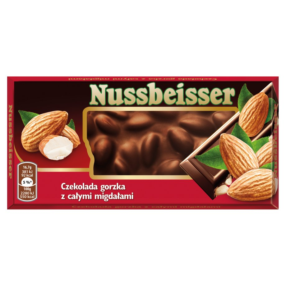 Nussbeiser - Czekolada gorzka z migdałami