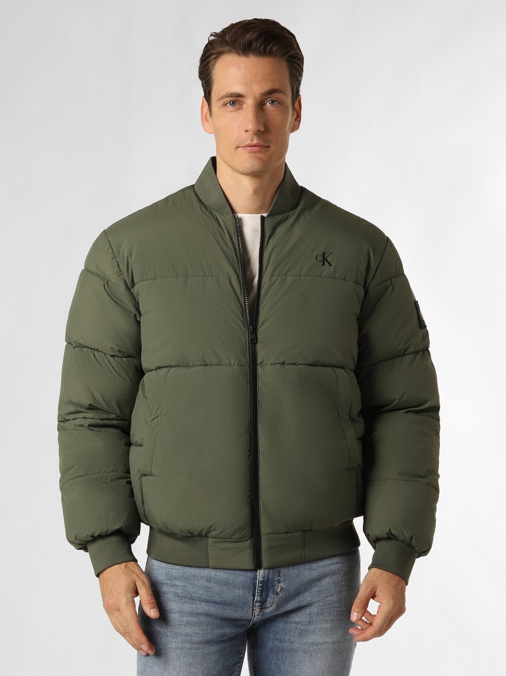 Calvin Klein Jeans - Męska kurtka pikowana, zielony