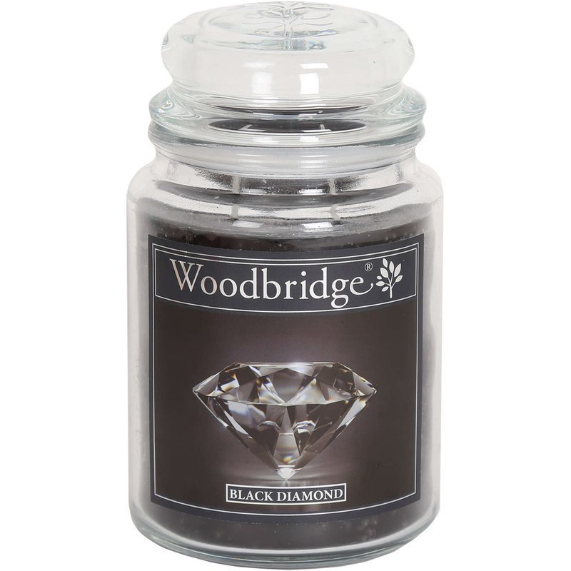 Woodbridge świeca zapachowa w słoju duża 2 knoty 565 g - Black Diamond