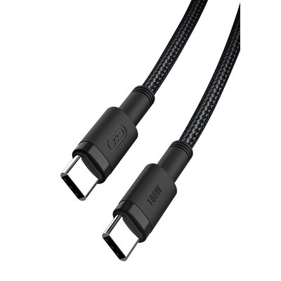 Kabel USB Typ-C - USB Typ-C XO NB-Q199 PD 100W 1.5 m Czarny