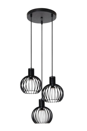 Mikaela lampa wisząca 3xE14 czarna 73400/13/30