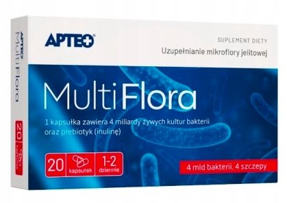 Synoptis PHARMA MULTI FLORA APTEO, 20 kapsułek Wysyłka kurierem tylko 10,99 zł