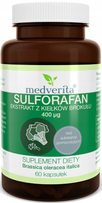 Medverita Sulforafan, Ekstrakt Z Brokułu, 60 Kaps.