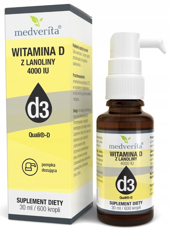 Medverita, Witamina D 4000 Z Lanoliny, 30ml