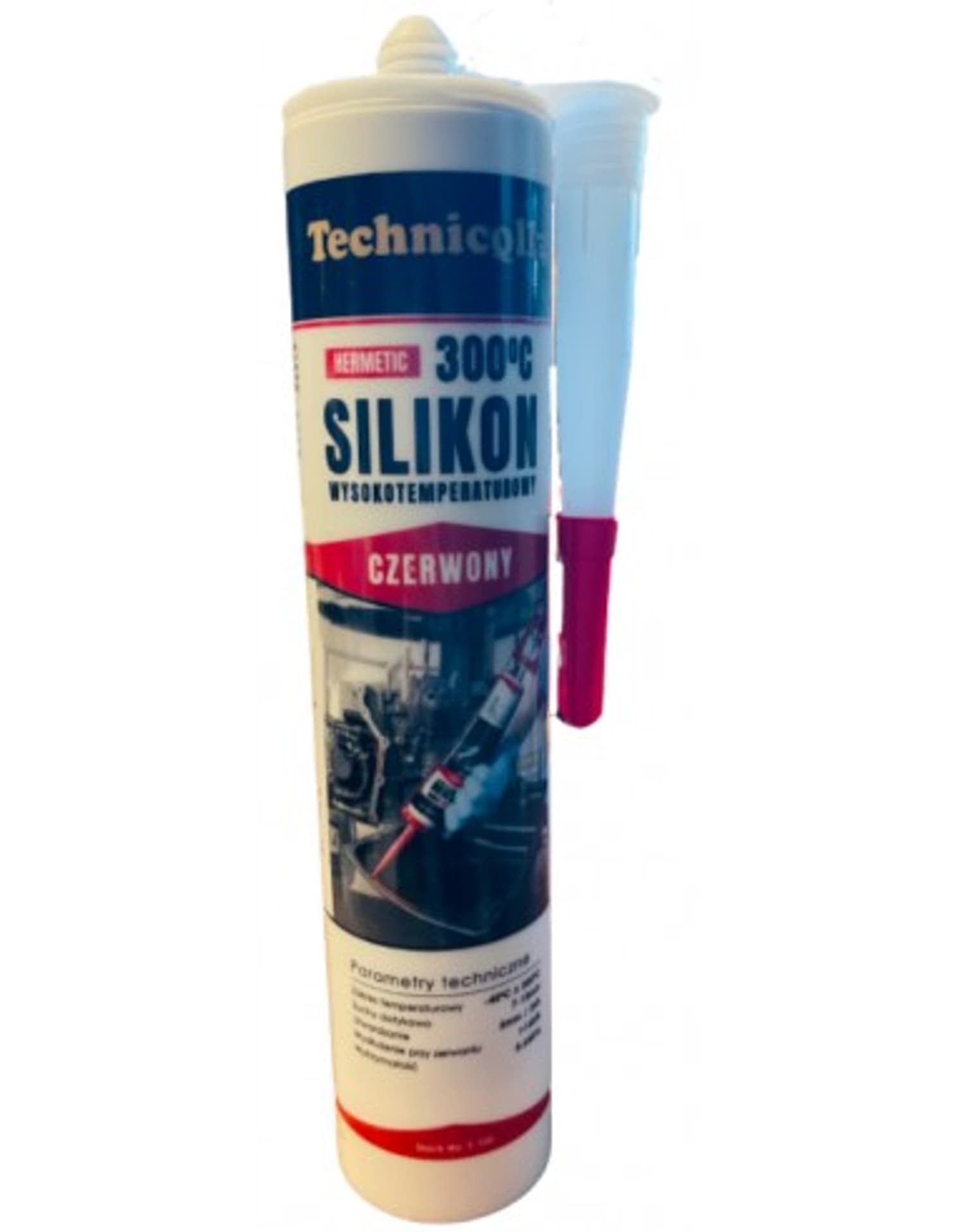 Silpac TECHNIQLL WYSOKOTEMPERATUROWY CZERWONY 300ML TECHNIQLL S-105