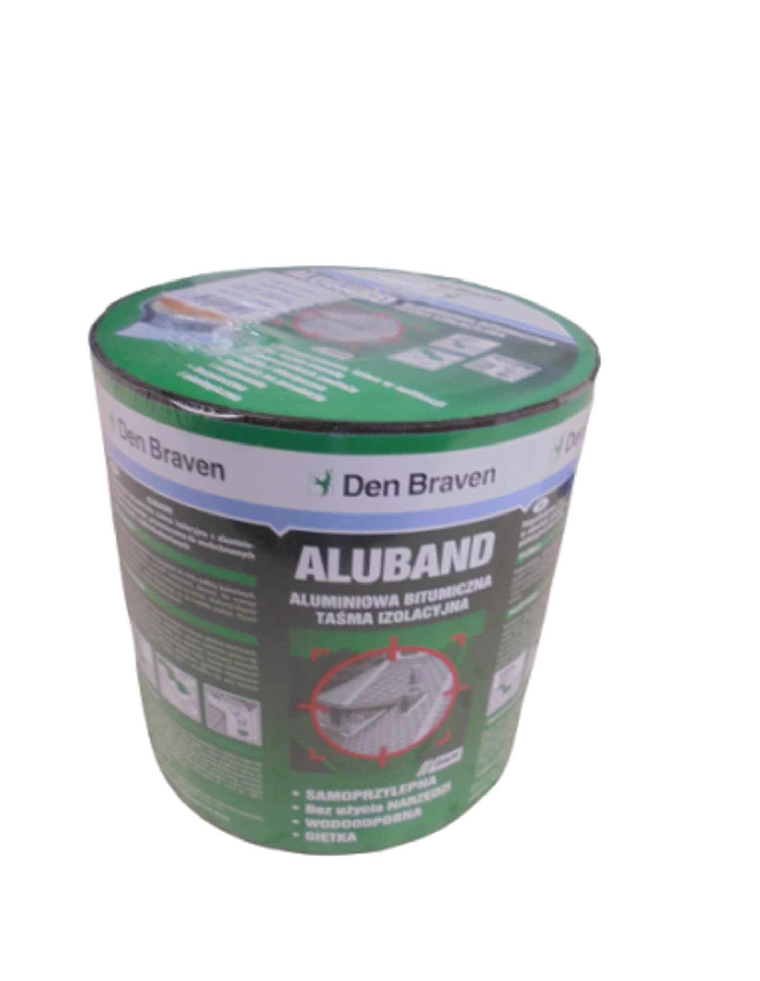 Taśma dekarska aluminiowa ALUBAND brązowy 15cmx10m Den Braven