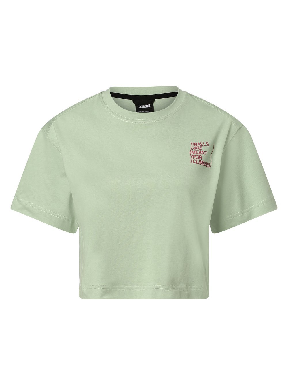 The North Face - T-shirt damski, zielony|wyrazisty róż