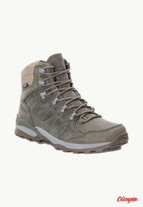 Buty trekkingowe Męskie Jack Wolfskin Refugio Prime Texapore Mid - COLD COFFE