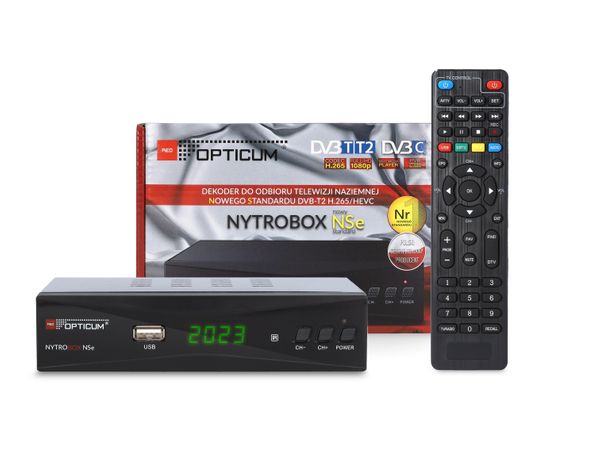 Opticum DVB-T2  NYTROBOX NSe H.265 | Darmowa dostawa