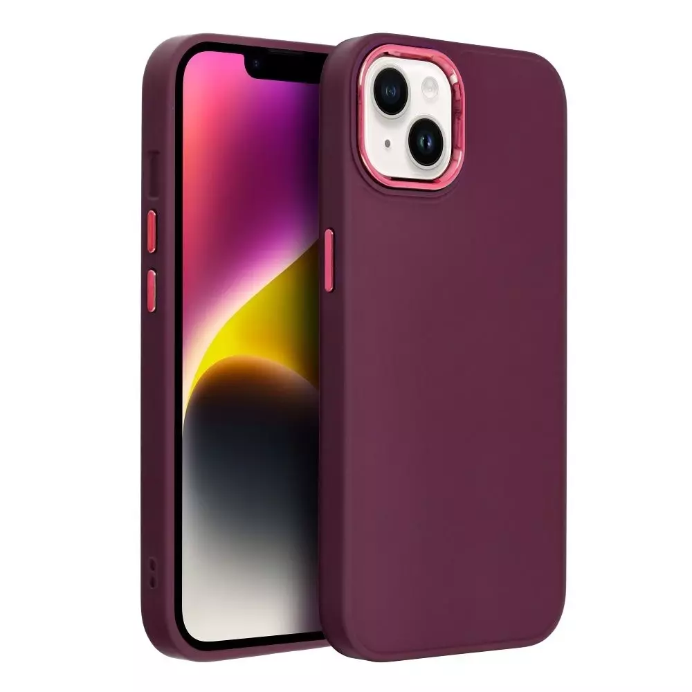 Zdjęcia - Etui  obudowa ochronna Futerał FRAME do iPhone 15 Plus fioletowy