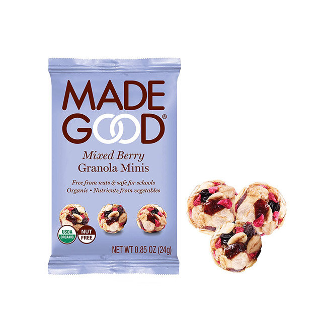 Made Good Mini granola kulki czerwone owoce 24g BIO