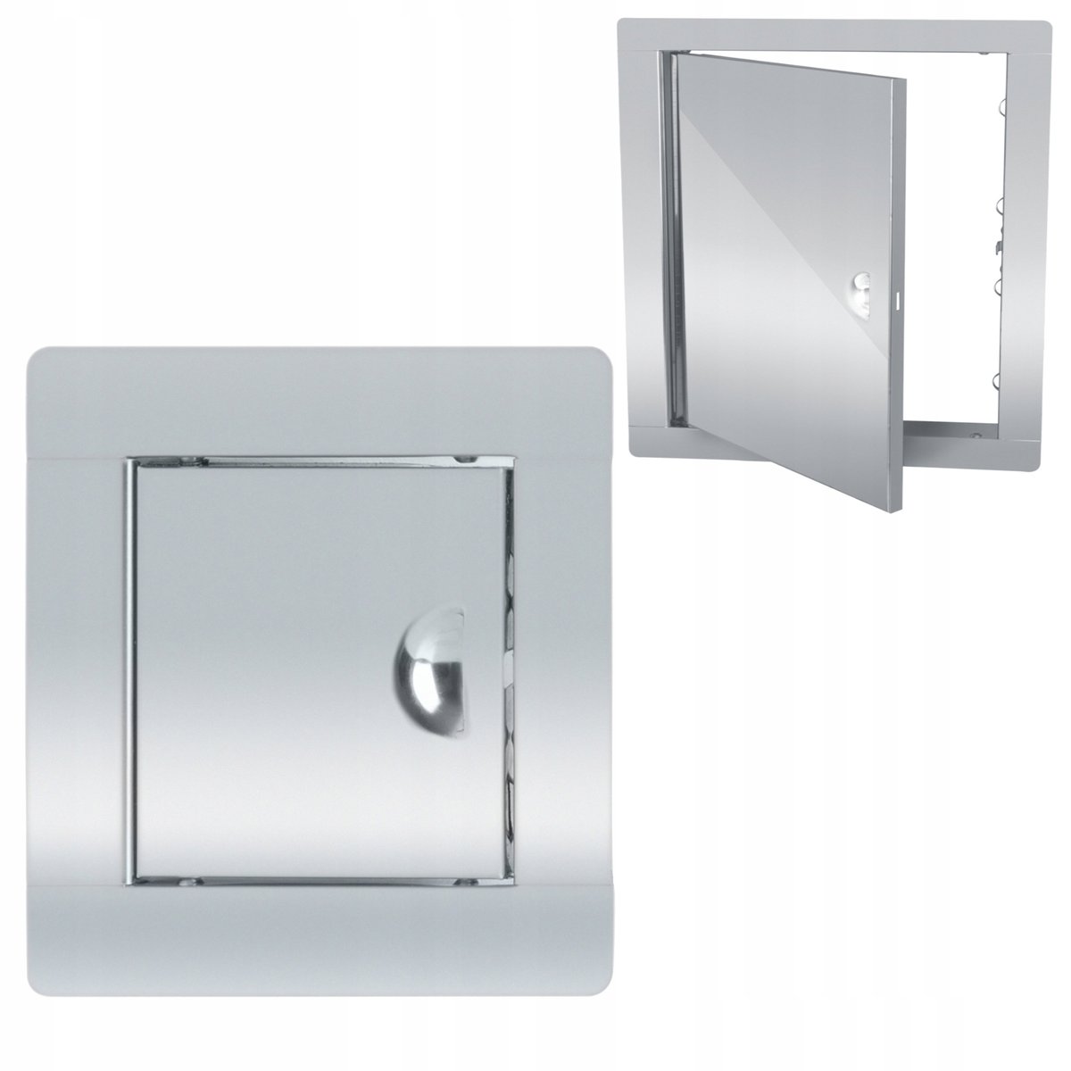 DRZWICZKI REWIZYJNE METALOWE ZATRZASK 10x10cm