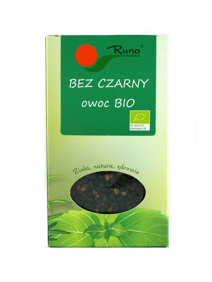 ZIOŁA  BEZ CZARNY OWOC NA INFEKCJE NA ODPORNOŚĆ NA GÓRNE DROGI ODDECHOWE RUNO  50G