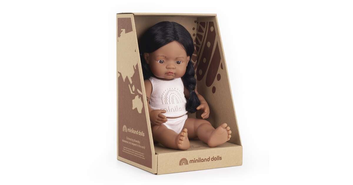 Miniland Lalka Dziewczynka Rdzenna Amerykanka 38Cm