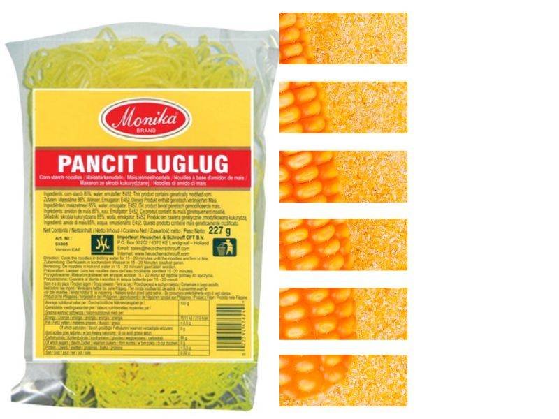 Makaron Kukurydziany Bezglutenowy Noodle Nitki Azjatycki  Monika 227g