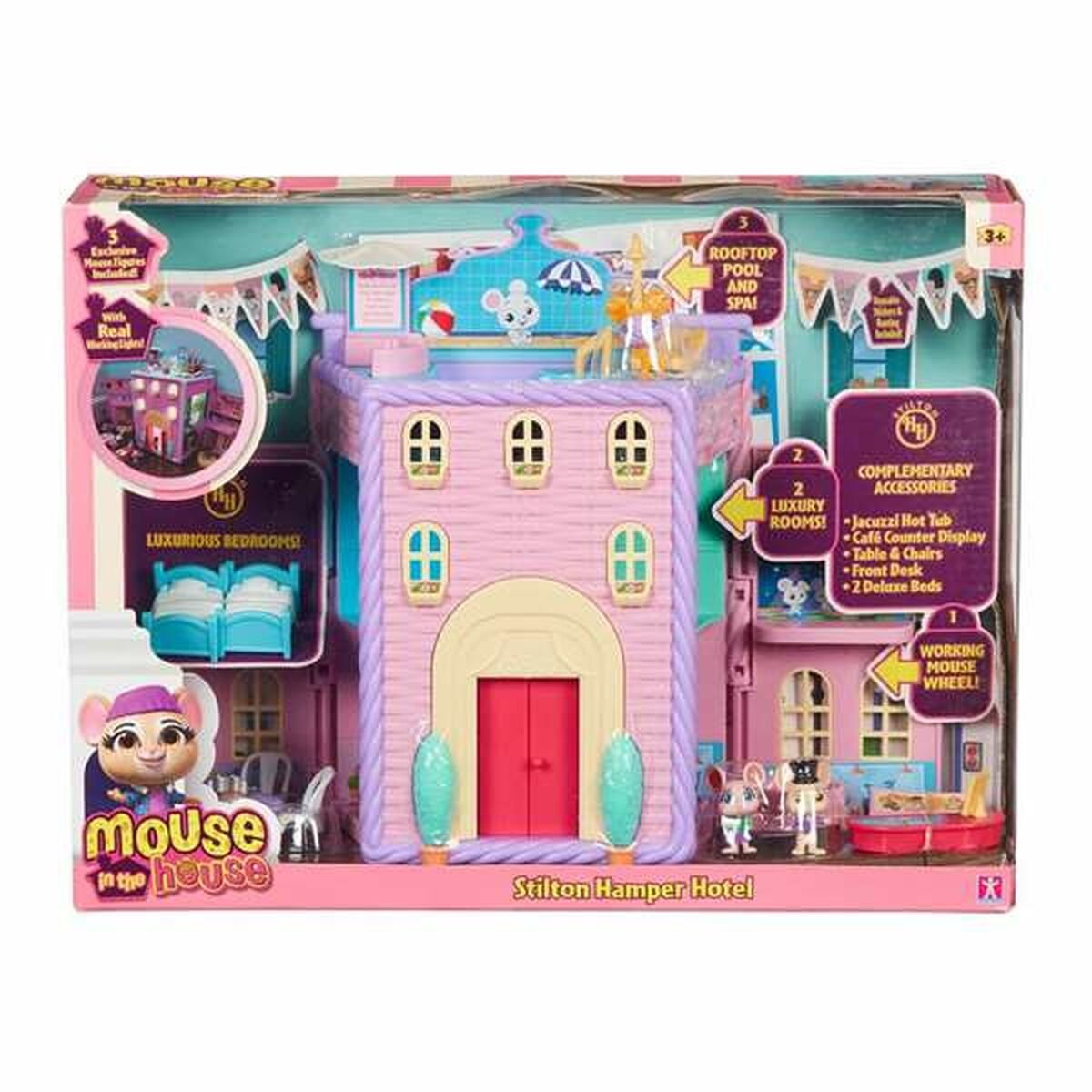 Playset Bandai Mouse In the House Stilton Hamper Hotel 33 x 25 x 9 cm (S2429518)