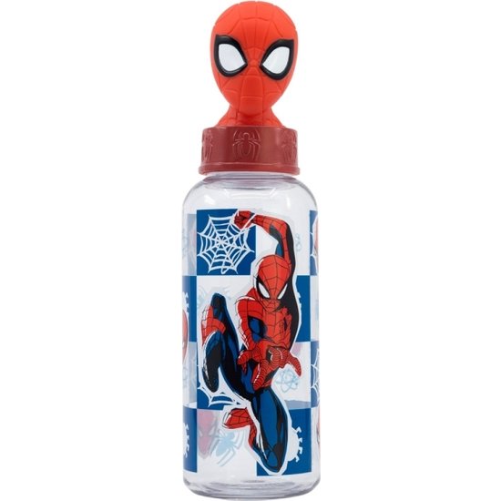 SPIDERMAN BOTELLA FIGURA 3D 560 ML