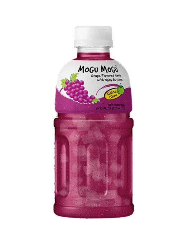 Mogu Mogu Napój Nata de Coco z Kawałkami Galaretki o Smaku Winogronowym 320ML