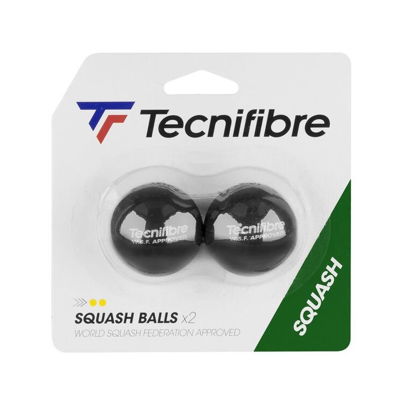 Piłki Do Squasha TECNIFIBRE DOUBLE YELLOW Squash Ball 2 szt