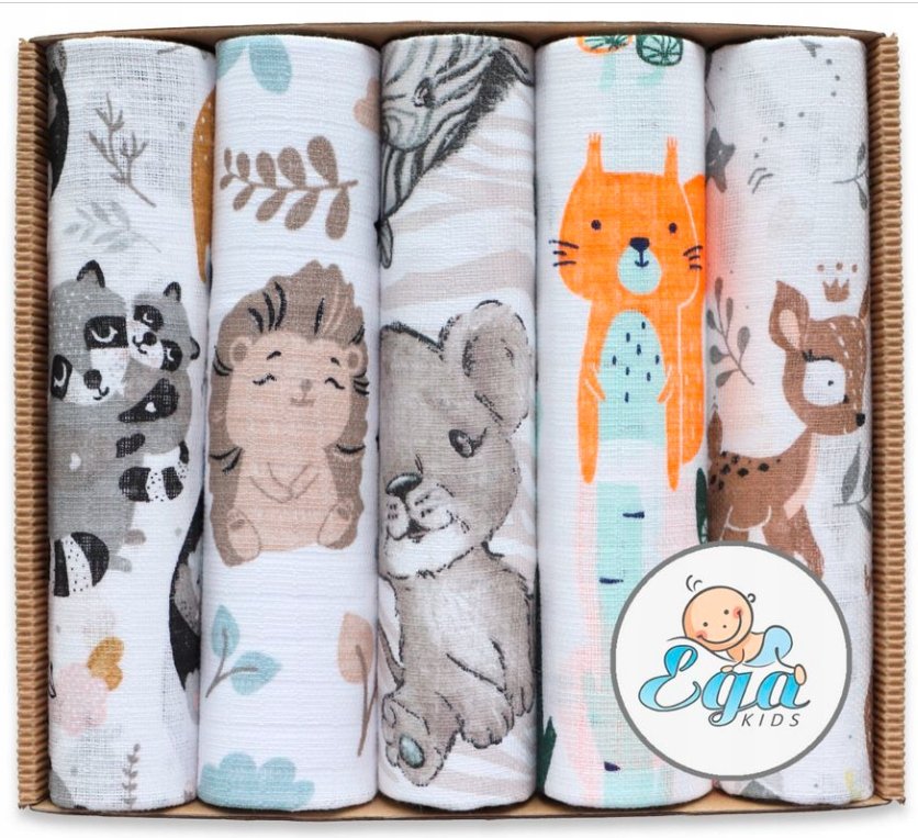 EGA Pudełko eco 70/80 zestaw 4 PIELUSZKI tetra