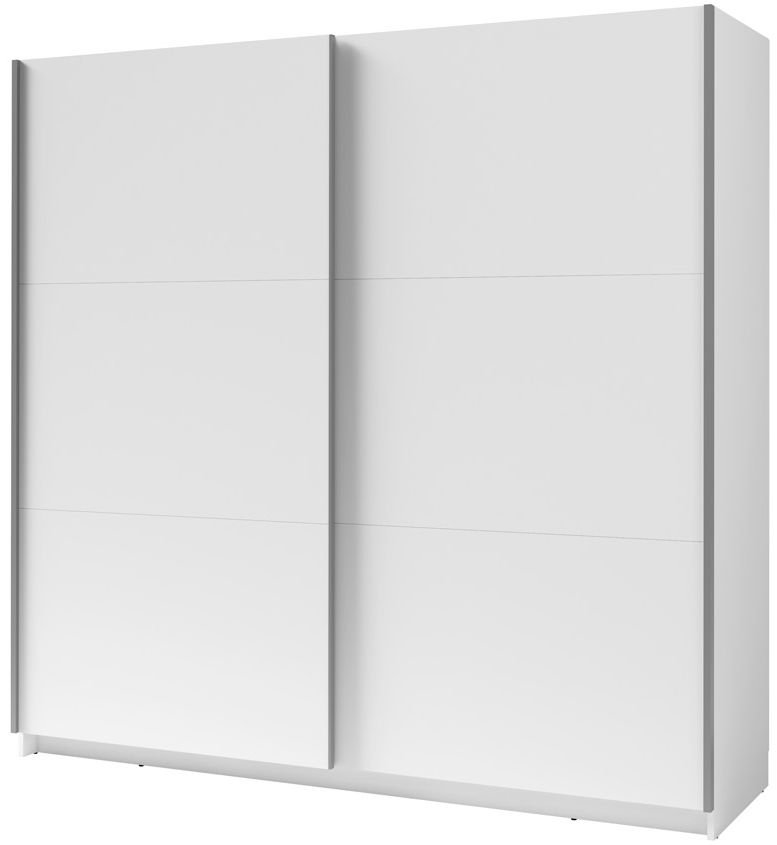 Szafa Przesuwna 200 cm ARSALA 2 drzw. półki biała