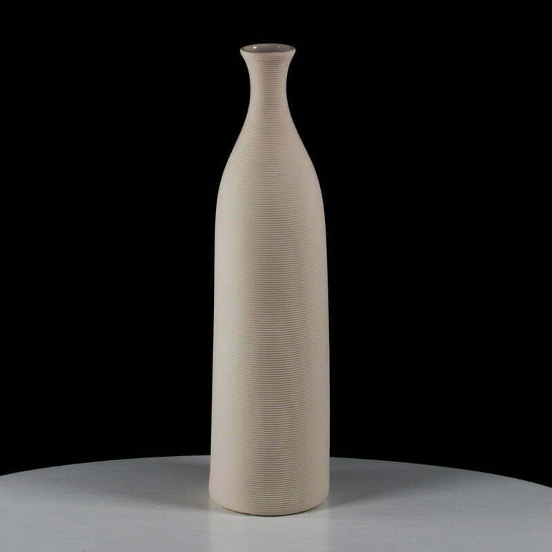 Biały Dekoracyjny Wazon Ceramiczny Wysoki Ozdobny Venice - 46Cm