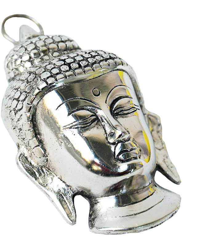 MASKA BUDDA ORIENTALNA ALUMINIUM METAL INDIE