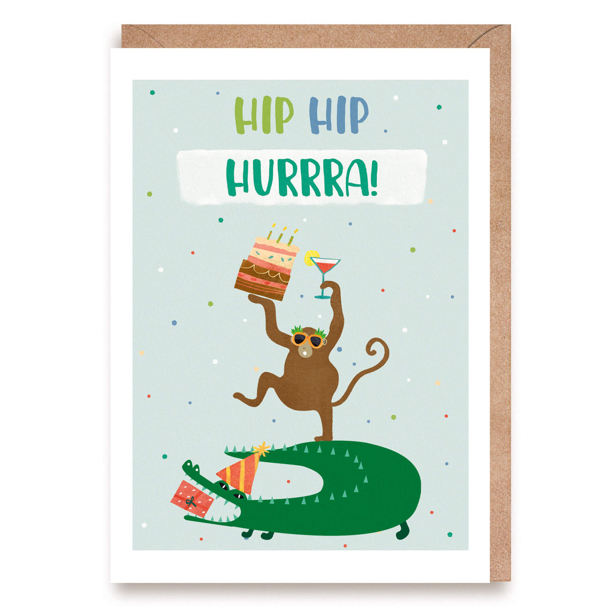 Kartka URODZINOWA HIP HIP HURRRA A6