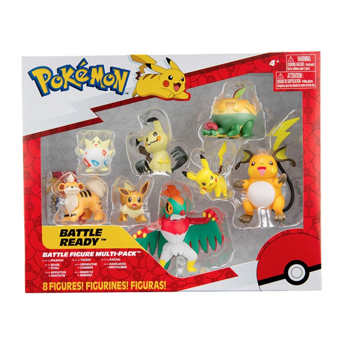 Action Figures Bandai Pokémon Set 8 Pieces (S7188990)