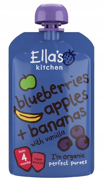 Ella's Kitchen Bio jabłko jagody banan 90 g