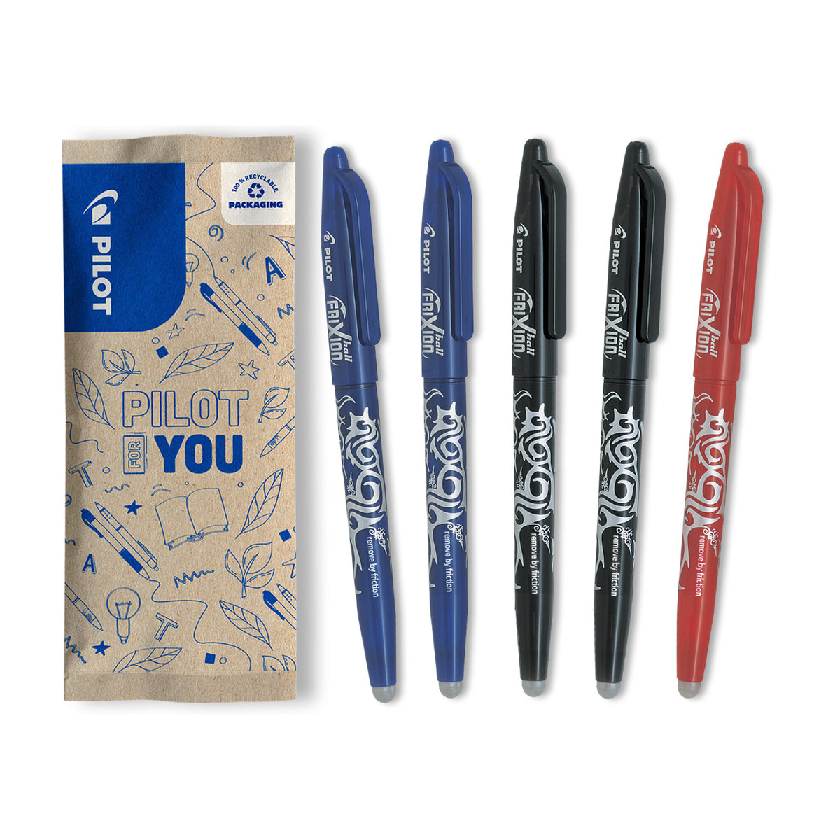 Mega Zestaw 5x PILOT FRIXION BALL 0,7 mix kolorów
