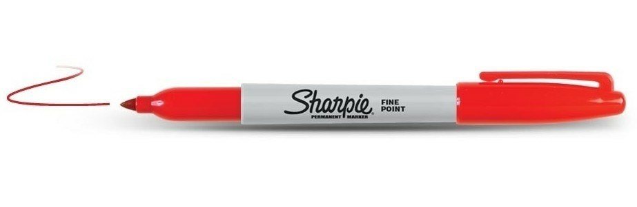 ABRO Marker Fine czerw.perm. Sharpie