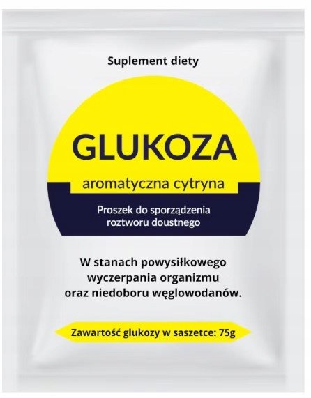 ORGANIC PHARMA Glukoza aromatyczna cytryna, 76,5g >> 0zł za wysyłkę przy zakupach od 99 zł 