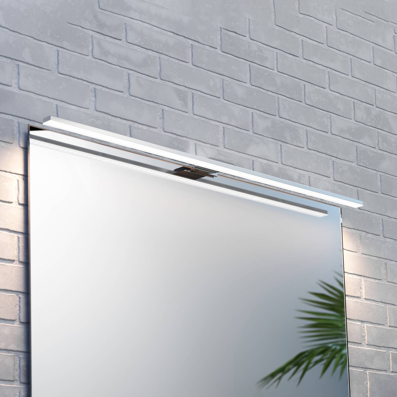 MCJ Oświetlenie lustra LED Triga, chrom, 80cm, 3 000 K