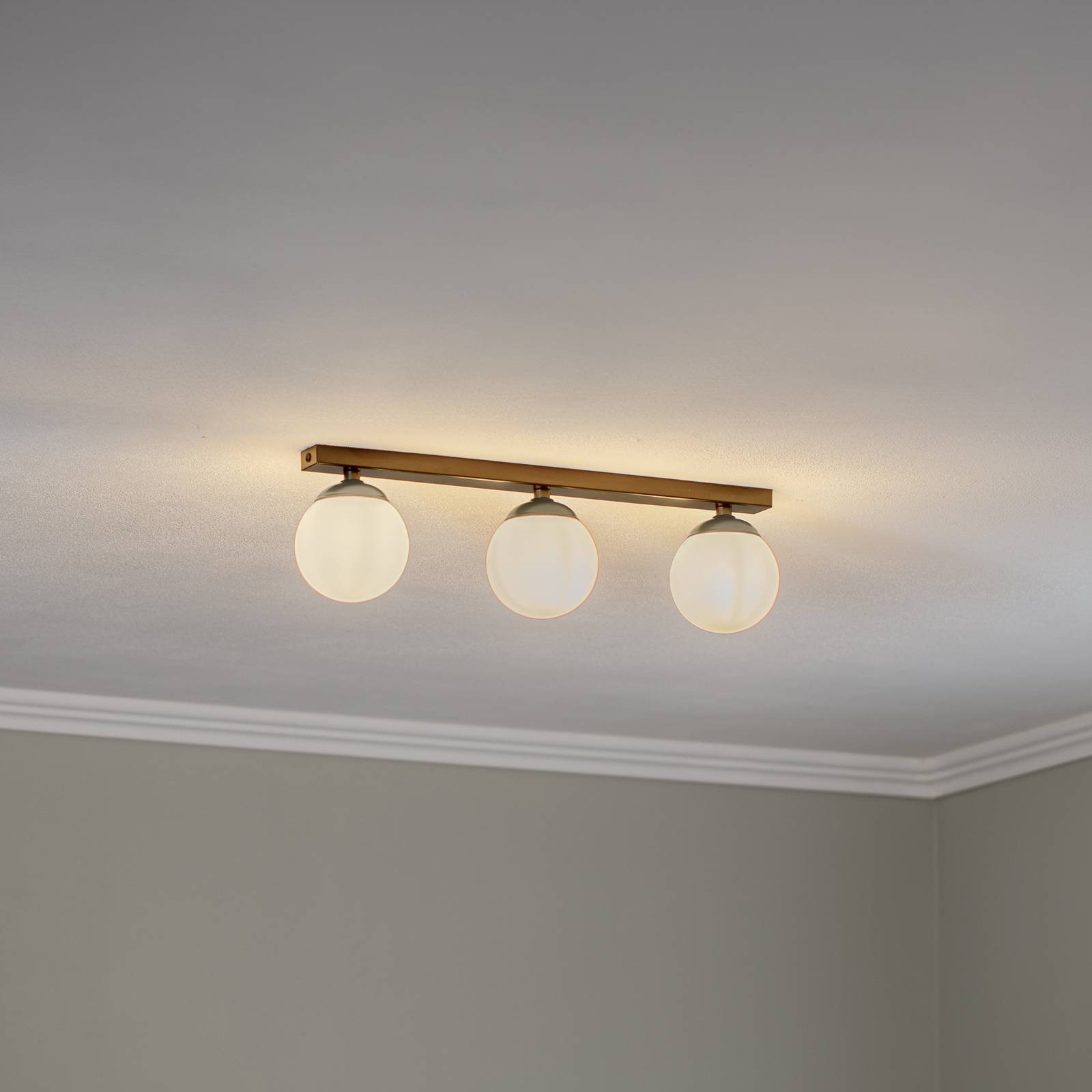 Argon Lampa sufitowa Fatis, długa, 3-punktowy, czarna