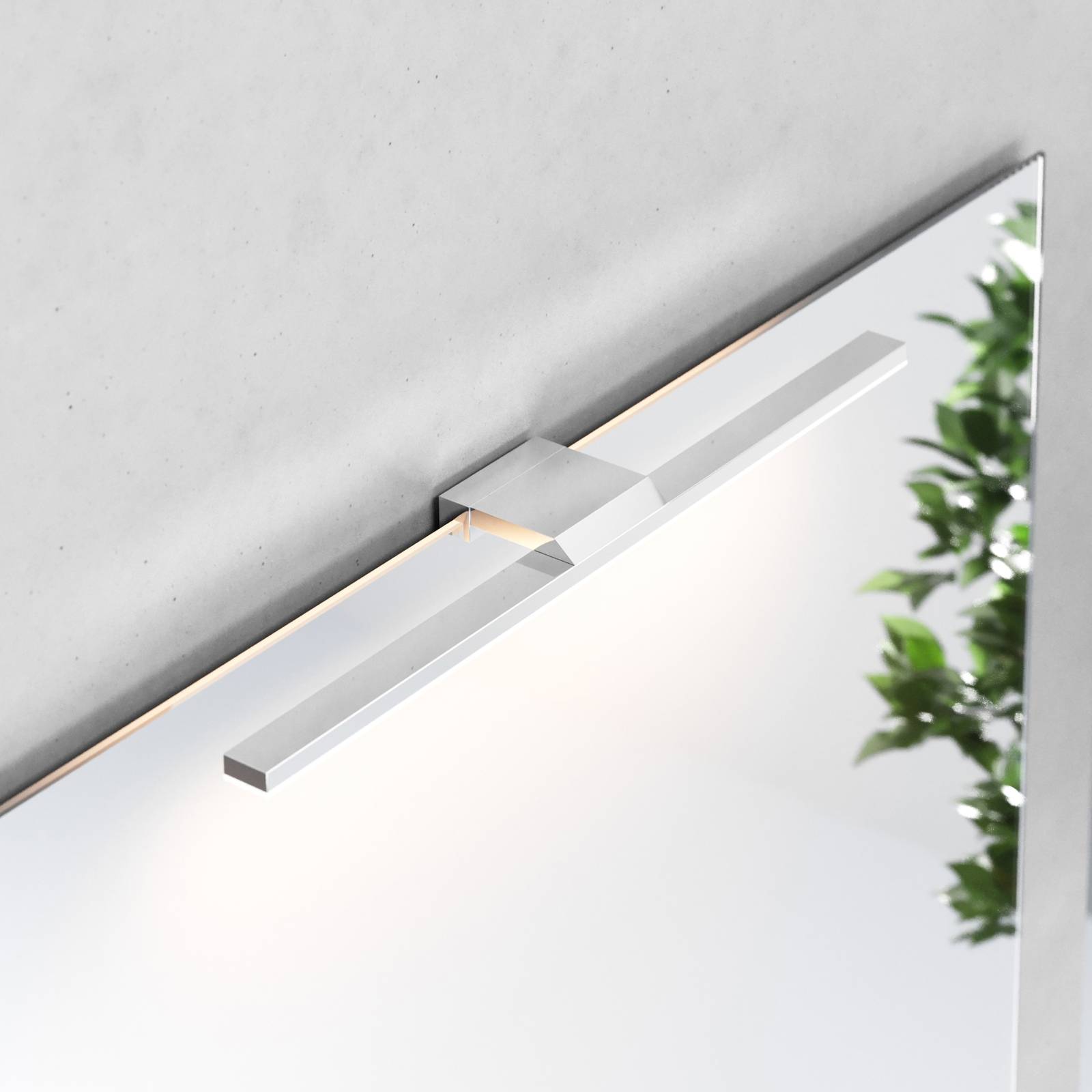 Euluna Oświetlenie lustra LED Triga, chrom, 40cm, 3 000 K