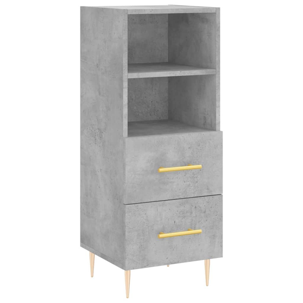 Szafka, szarość betonu, 34,5x34x90 cm, materiał drewnopochodny Lumarko!
