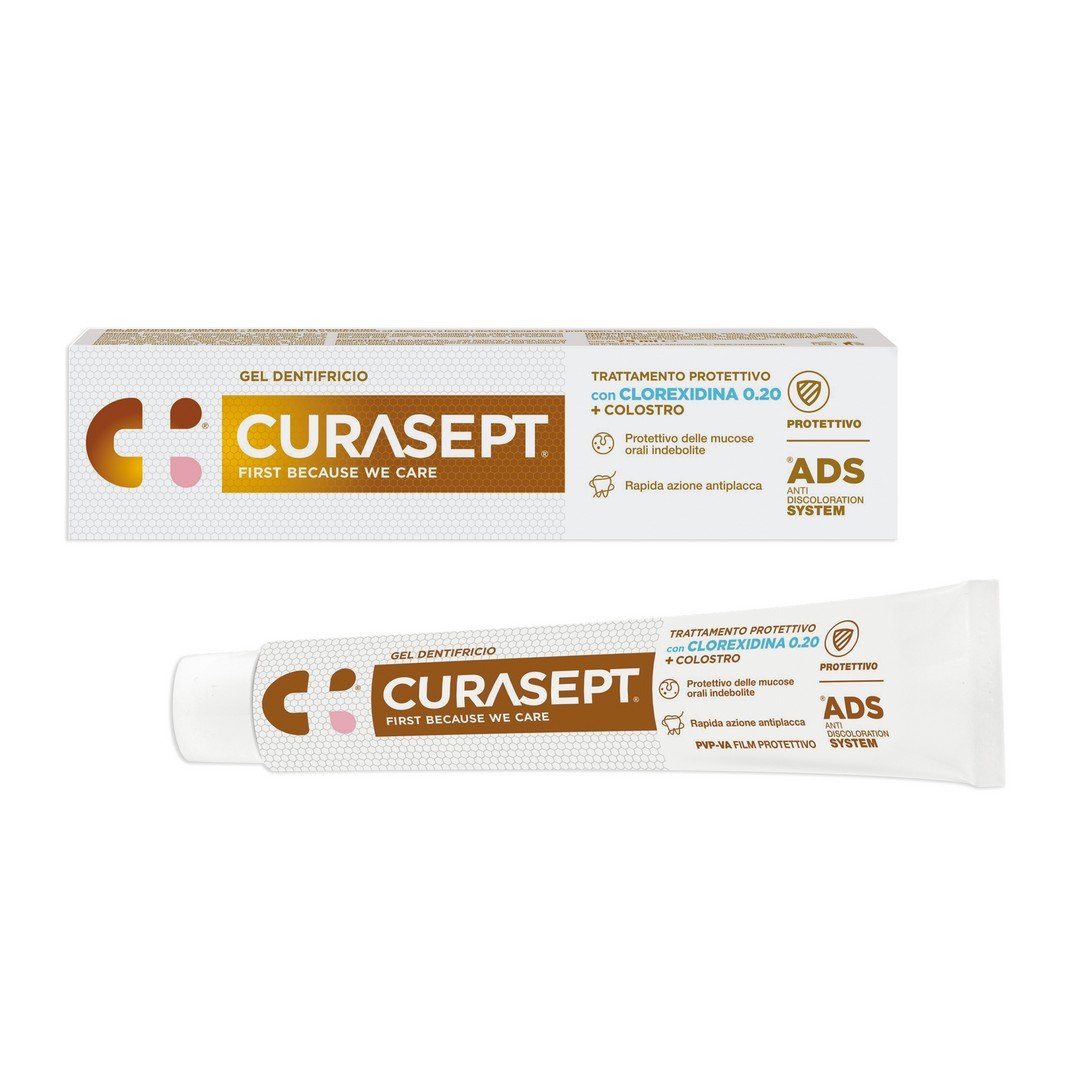 Curasept Curasept ADS 720 pasta do zębów w żelu z chlorheksydyną + colostrum 75 ml 9092385