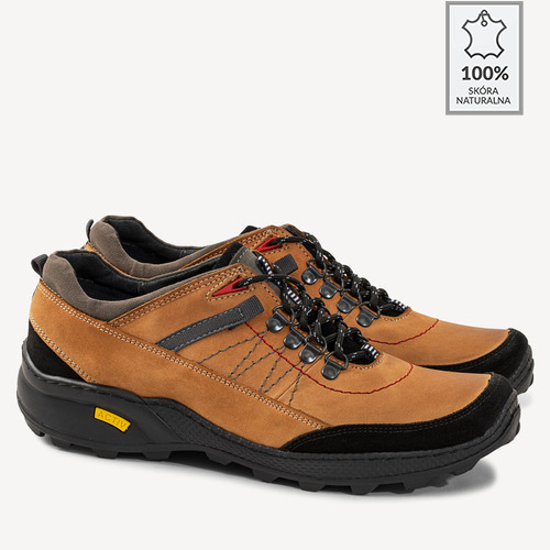 Męskie buty trekkingowe Emerson żółte - BRILU
