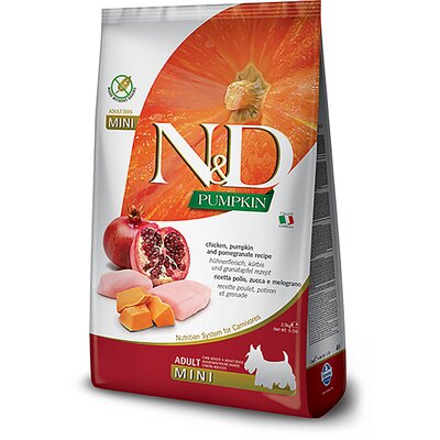 Farmina  N&D Pumpkin Grain Free Chicken&Pomegranate Adult Mini 2,5kg