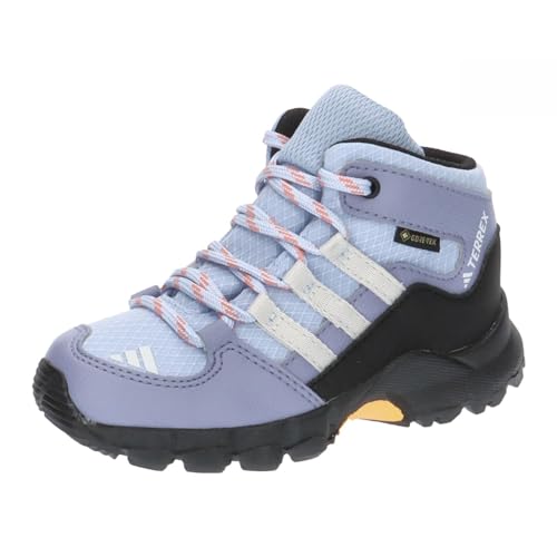 adidas Terrex Gore-Tex Hiking, Shoes-Mid Unisex-Bimbi 0-24, Niebieski Blue Dawn Grey One Solar Gold, 25 EU