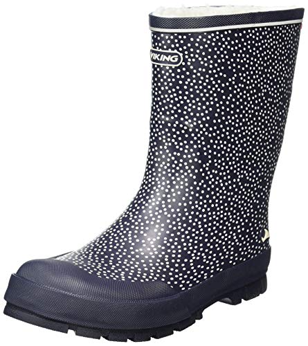 viking Unisex dziecięce kalosze Jolly Thermo Print, grantowy - 36 EU