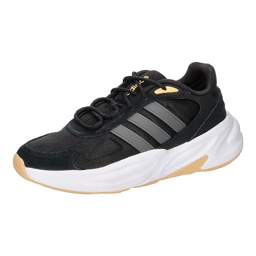 adidas Damskie trampki Ozelle Cloudfoam Lifestyle do biegania, Core Black Grey Five Acid Orange, 40 EU