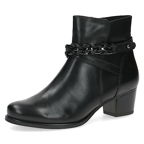 Caprice Damskie 9-25336-41 botki sznurowane z obcasem, Czarna papka, 40.5 EU
